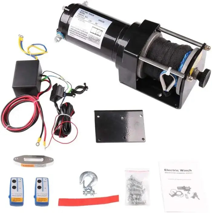 ECCPP 3000LBS Electrc Wnch Towng Truck Traler 12M Steel Cable Off Road 12V - La Paz County - Foto 2