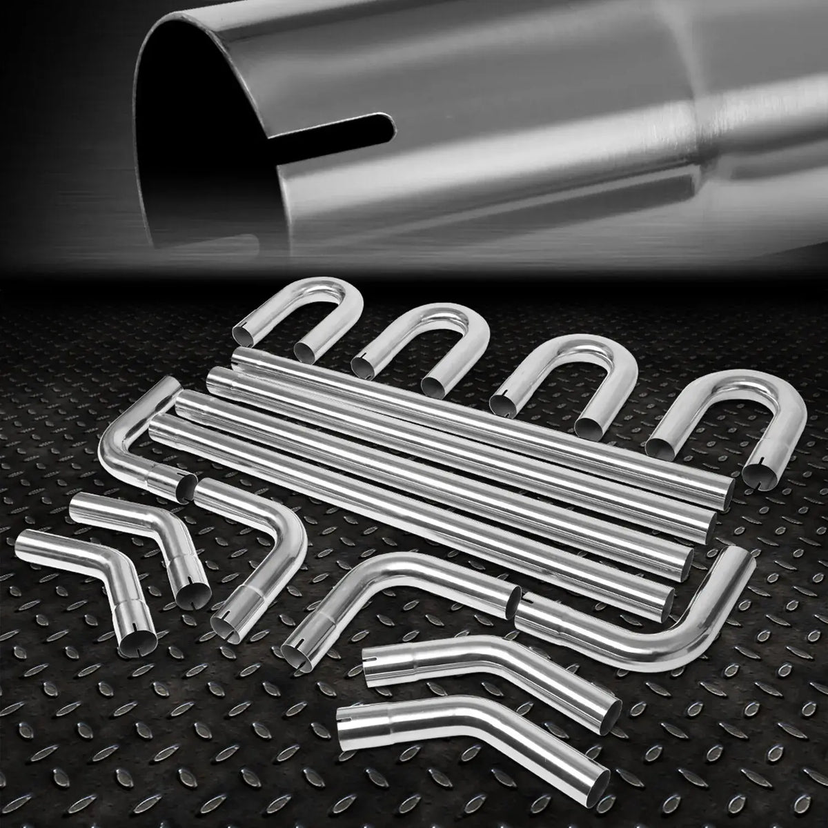 90 Degree Clamp 2in Exhaust Pipe DNA MOTORING 45 Degree 180 Degree U-Bend DIY Custom Mandrel 2 In Exhaust Exhaust Kit - Foto 9