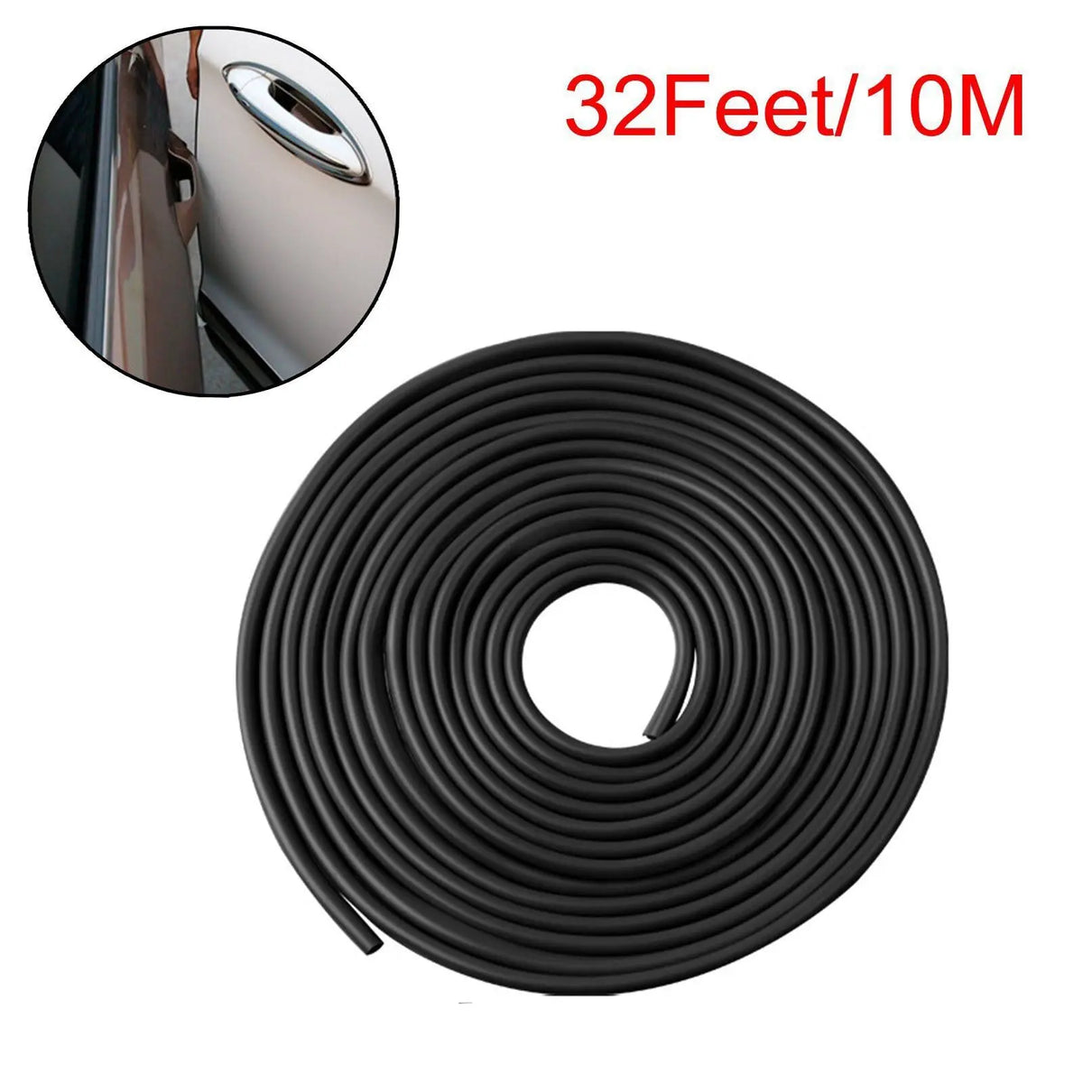 Black Door Edge Guard Strip U Shape Seal Car Molding Anti Scratch Cover Kits E P - Foto 9