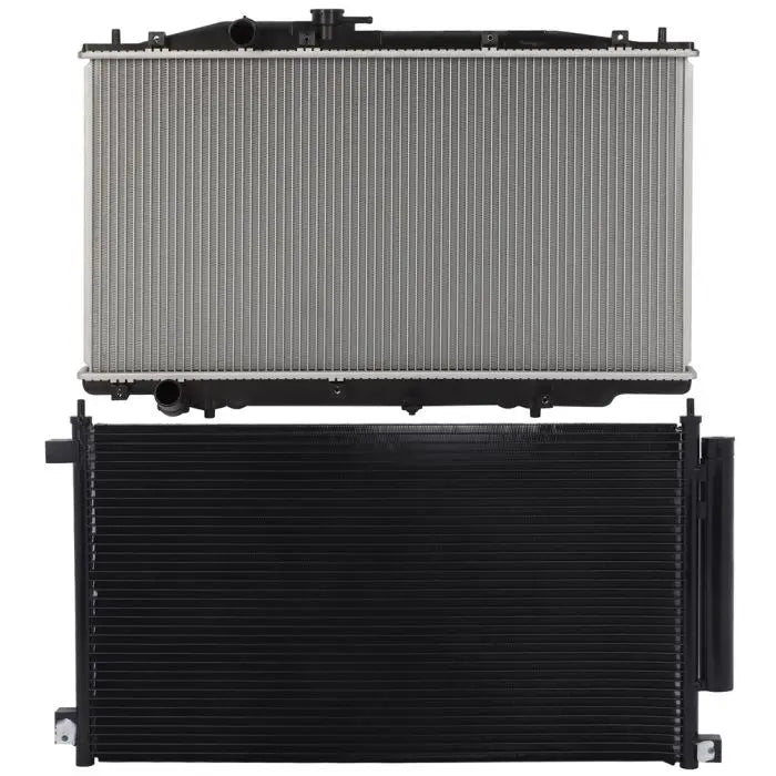 Aluminum Radiator & AC Condenser Cooling Kit 20032007 Honda Accord