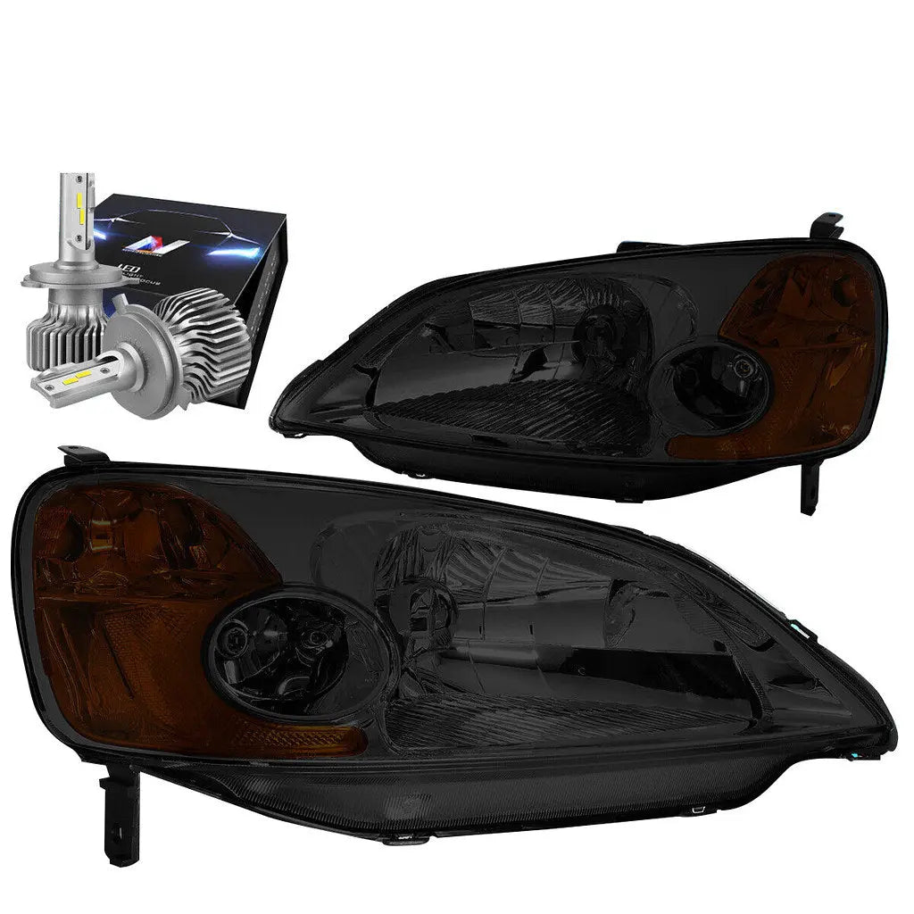 20112013 Dodge Durango Turn Signal Headlight Lamp W/Led Kit+ Coof Fan