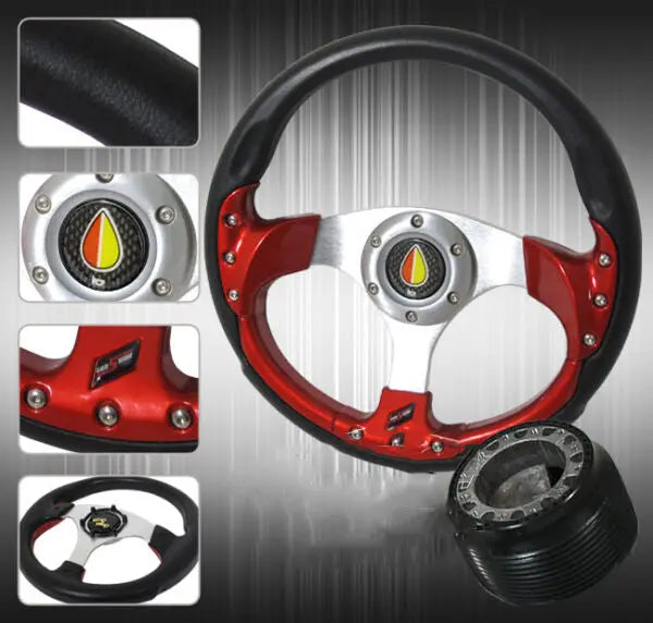 For 8689 Integra Accord Jdm Steering Wheel Adapter Hub 6 Bolt + Jdm H