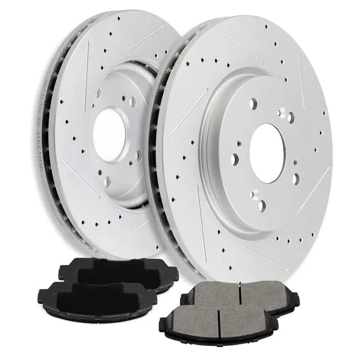 Front Ceramic Brake Pads And Rotors For Acura RDX 1011 Honda Accord C
