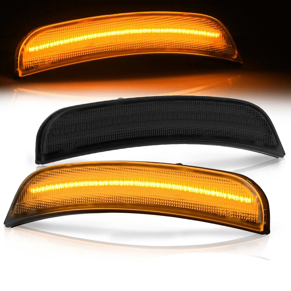 Front Smoke Amber Led Side Markers Lights Left+Right For 20152022 Dodge Charger Dynamic