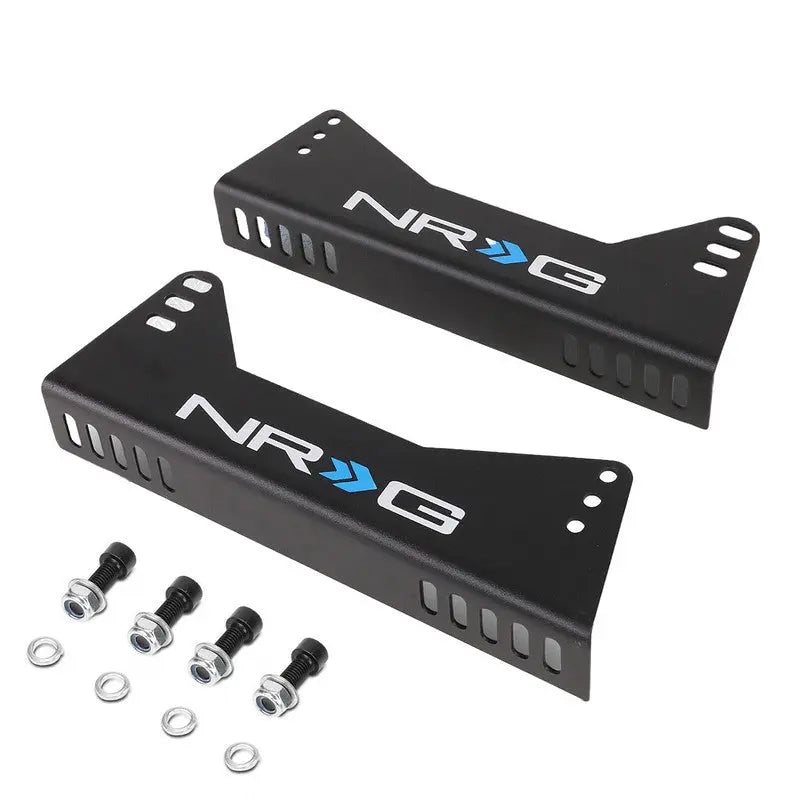 NRG INNOVATIONS PAIR RACING BUCKET SEAT STEEL SIDE MOUNTING BRACKETS R