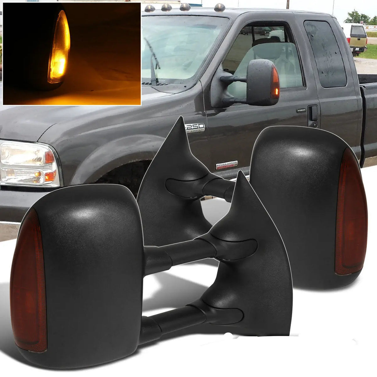 99 07 Ford F 250/F 350/F 450/F 550 Super Duty TOWING MIRROR Extendable – LA Total Auto Parts - Foto 9