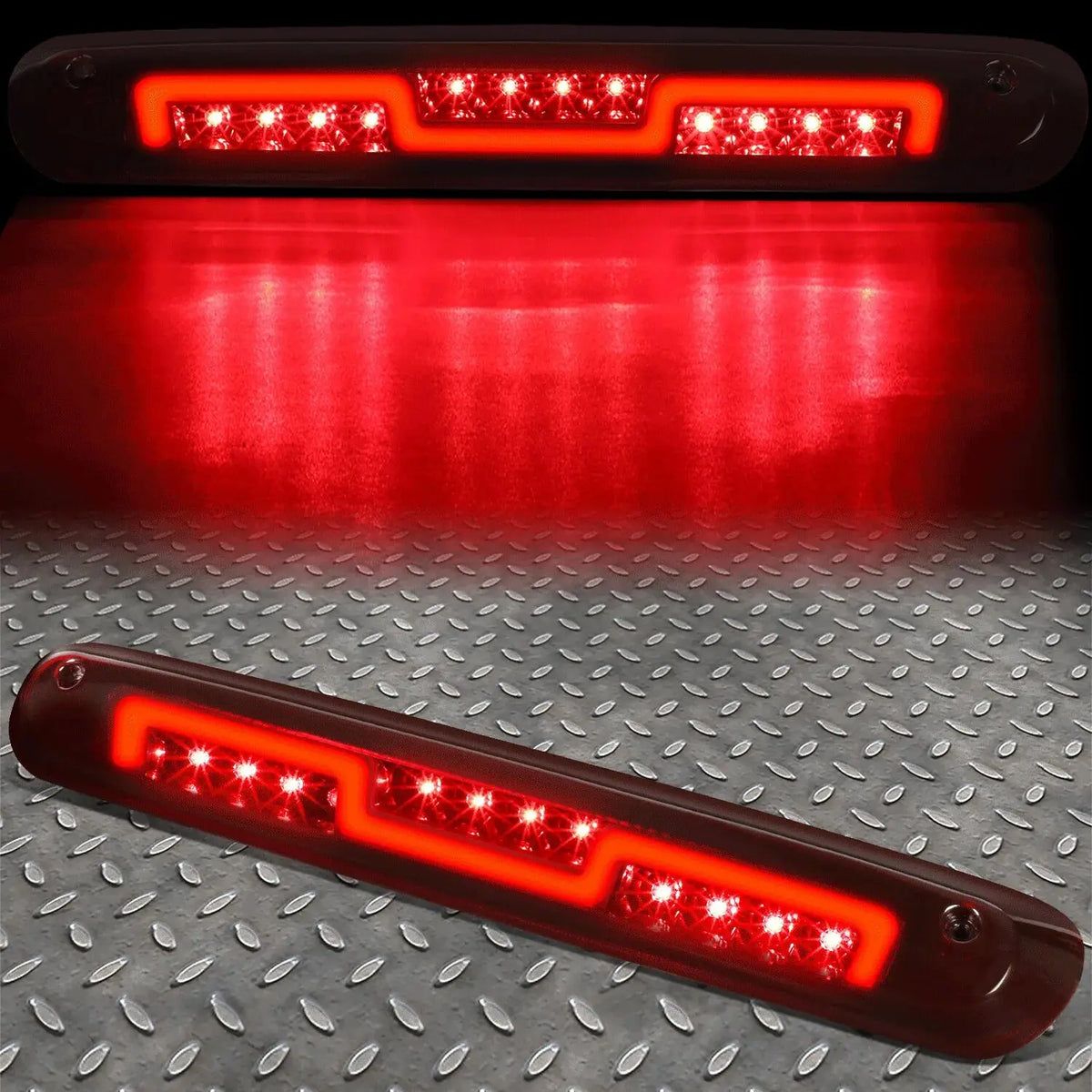 [Sequential] Led 0714 Silverado Sierra 3Rd Brake Light Dark Red
