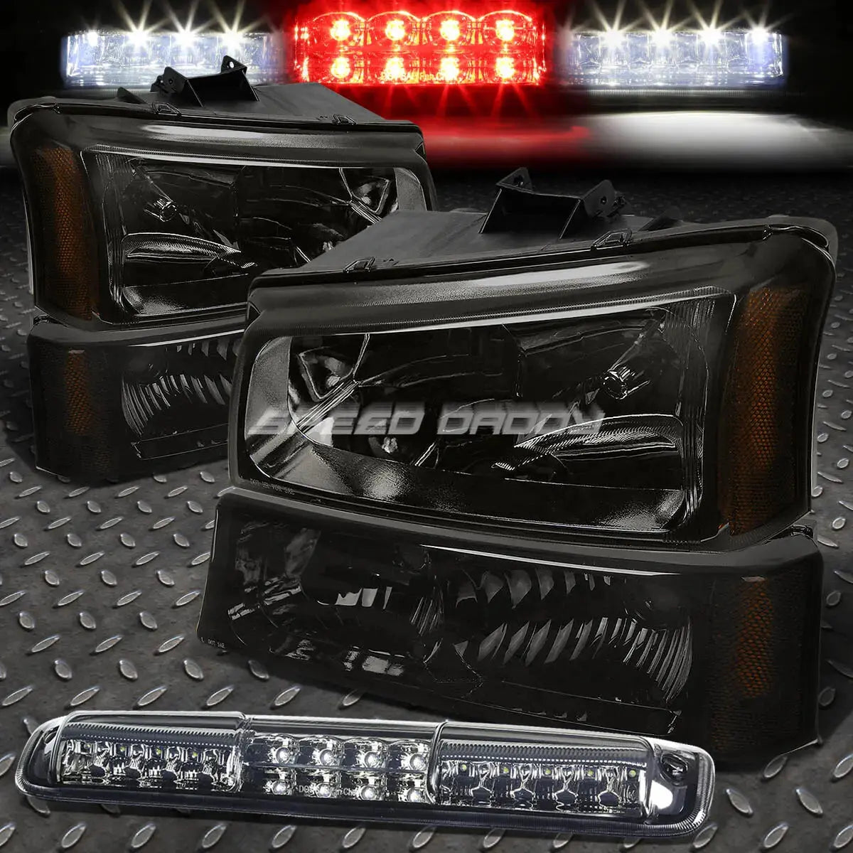 Silverado Corner Lights Smoked Housing Amber Corner Headlight Bumper Lamps For 2003-2006 Chevy Silverado (Avalanche W/o Cladding) 2006 Chevy Silverado Clear Headlights - Foto 3