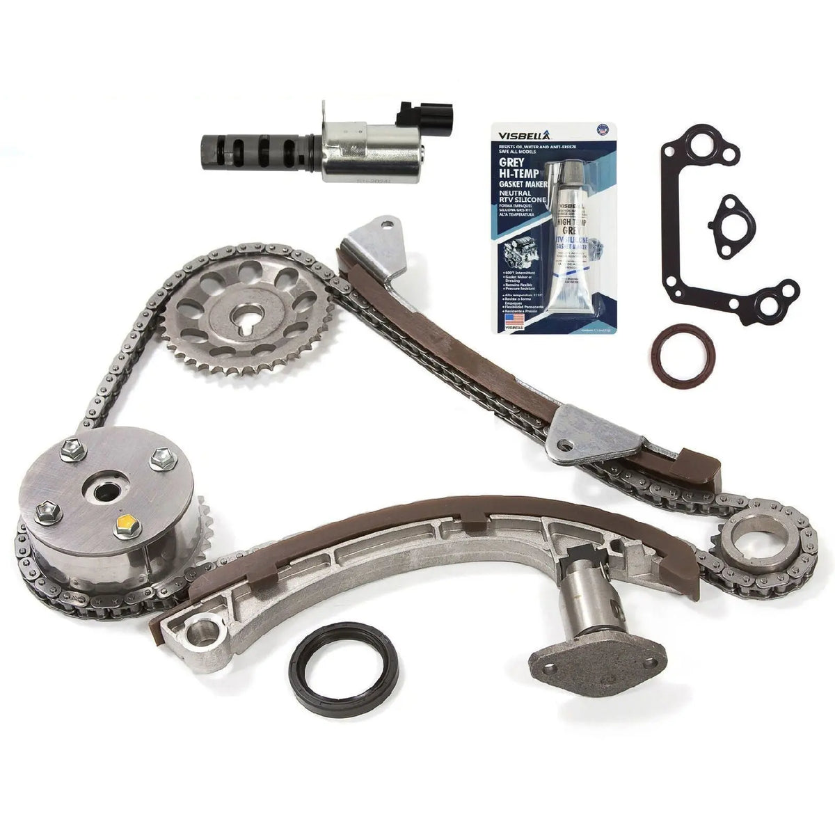 2006 Toyota Sienna Timing Belt Kit Timing Chain Kit With VVT Gear For 2009-2015 Toyota Corolla, Prius, Scion XD 1.8L (2ZR Engine) Toyota 1.8L Timing Chain Kit VVT Gear Corolla Prius - Foto 6