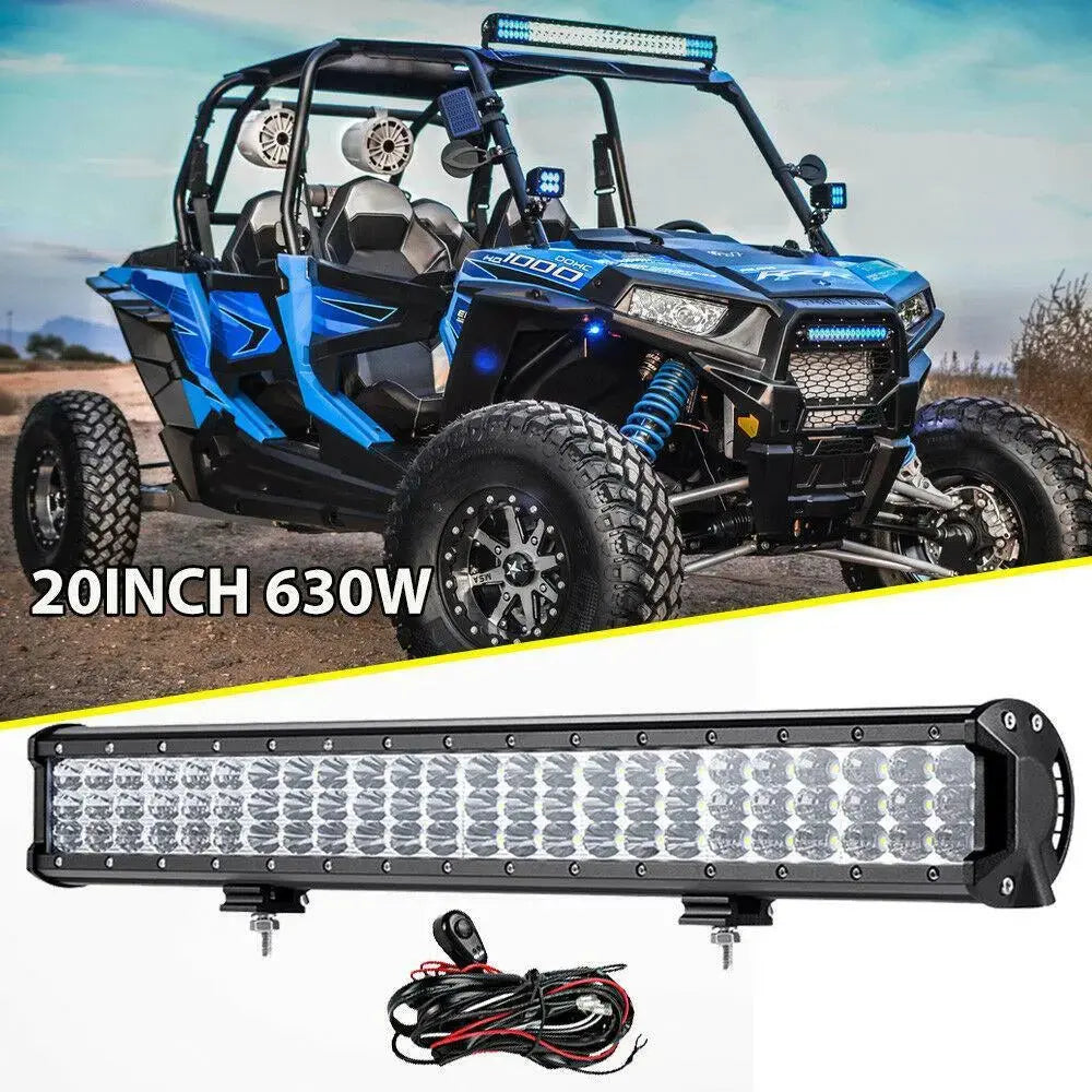 Tri-Row 20Inch Led Light Bar For Arctic Cat Can-Am Polaris Atv Utv Acc –  Dynamic Performance Tuning, image size:1000x1000