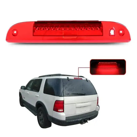 Red Lens For 08-12 Ford Escape/02-10 Explorer LED Third Brake Light Tail Lamp ECCPP