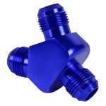 10-An Male Flare Y-Block Adapter Coupler-2X 10An Blue Anodize Aluminum Fitting DNA MOTORING