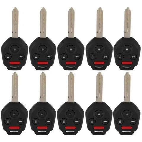 10 Set Remote Key Fob 4D62 For Subaru Tribeca Legacy Outback 2008-09 CWTWBU766 ECCPP