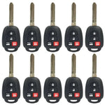 10x Replacement Keyless Remote Key Fob For 2014-2016 Toyota Highlander GQ4-52T H ECCPP
