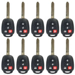 10x Replacement Keyless Remote Key Fob For 2014-2016 Toyota Highlander GQ4-52T H ECCPP
