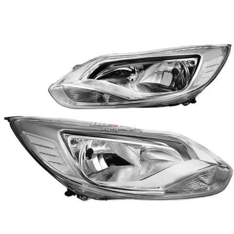 12-14 Ford Focus Chrome Housing Clear Side Corner Headlight Oe Replacement DNA MOTORING