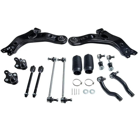 12 Pcs Front Lower Control Arm and Sway Bar End Link compatible for Toyota RAV4 2006 - 2014 MAXPEEDINGRODS