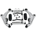 12pcs Front Lower Control Arm Tie Rod Sway Bar Link compatible for Nissan Maxima 2009-2014 MAXPEEDINGRODS