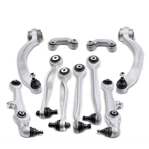 10x Front Control Arm w/ Ball Joint Stabilizer Bar Link for Audi A4 A6 Quattro