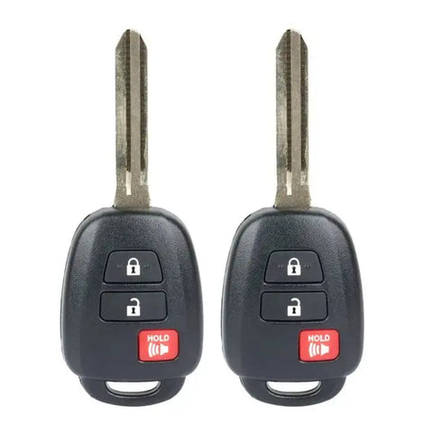 2 Replacement for 2015 2016 2017 Toyota RAV4 Key Fob Keyless Entry Car Remote ECCPP