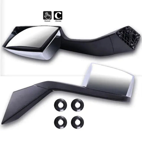 2004-2016 Volvo VNL 2004 Volvo VN Chrome Pair Side Mirror Replacement Towing Mirror ECCPP