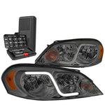 2006-2016 Chevy Impala Limited Smoked Amber Side Led Drl Headlights+Tools DNA MOTORING