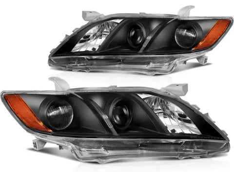 2007-2009 Toyota Camry Headlight Assembly Pair Headlamp Replacement Projector ECCPP