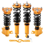 24-ways Damper Adjustable Coilover Suspensions compatible for Nissan s13 coilovers 240SX 180SX 88-94 MAXPEEDINGRODS