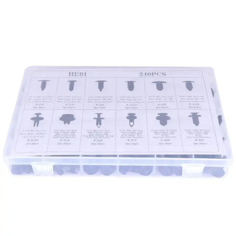 240X Car Body Fastener Push Pin Rivet Trim Clip Panel Moulding For Nissan Ford ECCPP