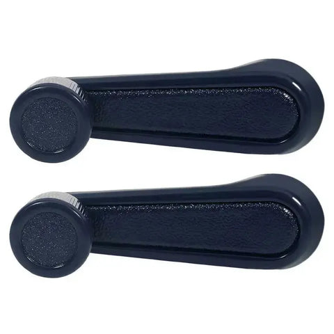 (2) For 1979-1995 Toyota Pickup Blue Inside Inner Left Right Window Crank Handle ECCPP