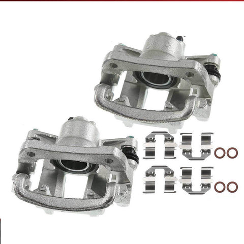 2x Rear Left & Right Disc Brake Calipers with Bracket for Toyota Venza 2009-2016