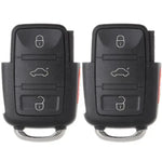 2pc Flip Key FOB Remote Car Replacement transmitter clicker For 2002 Volkswagen ECCPP