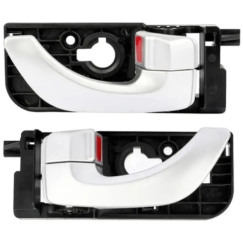 2x Rear Left Right Inner Door Handles Fits 05-08 Hyundai Sonata Chrome & Black ECCPP