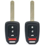 2x Replacement Keyless Uncut Entry Remote Head Key Bob MLBHLIK6-1T Fits 15 Honda ECCPP