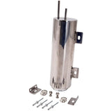 3 inch X 9 inch Polished Stainless Steel 32OZ Radiator Coolant Over Flow Puke Tank Can MAXPEEDINGRODS
