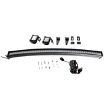 50 288W Curved LED Light Bar +4 18w Fog Light compatible for RAM 1500/2500/3500 compatible for Ford MaxpeedingRods