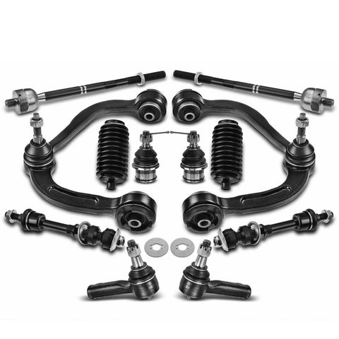 12Pcs Front Control Arm w/ Ball Joint Sway Bar Link for Ford F-150 2005-2006