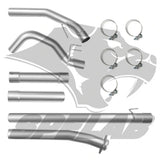4" Downpipe-Back 2008-2010 Ford 6.4 Powerstroke DPF Delete Race Pipe | SPELAB SPELAB