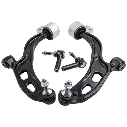 4 Pcs Suspension Front Lower Control Arm amp; Outer Tie Rod End compatible for Ford Taurus MAXPEEDINGRODS