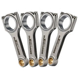 4 Pieces Conrods Bielle compatible for Fiat Punto GT 1.4 1.6L Turbo 128.5mm Connecting Rods MAXPEEDINGRODS