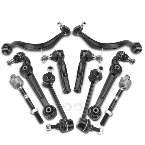 10x Front Control Arm w/ Ball Joint Sway Bar Link Tie Rod End for Mazda 6 03-07