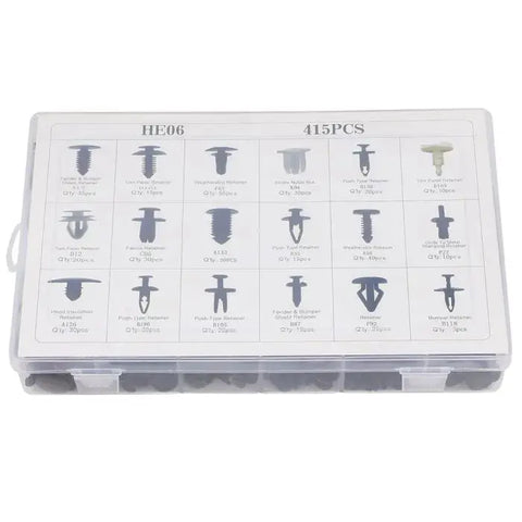 446Pcs Car Retainer Auto Clips Plastic Fastener Kit Fastener Removal Bumper Tool ECCPP