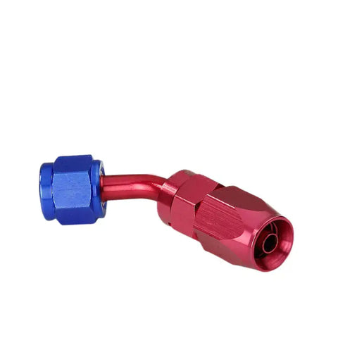 4An An4 An-4 45 Degree Anodized Aluminum Swivel Hose End Fitting Adaptor Coupler DNA MOTORING