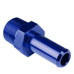 3/4" Npt Male Straight To 3/4" Hose Barb Nipple Blue Aluminum Anodize Adapter DNA MOTORING