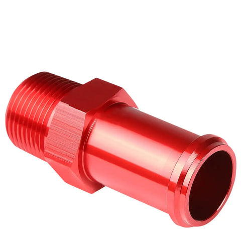 3/4" Npt Male Straight To 1" Hose Barb Nipple Red Aluminum Anodize Adapter DNA MOTORING
