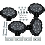 4pcs 7 inch 51W Round LED Work Lights Offroad Lamp For Boat ATV SUV Truck MaxpeedingRods