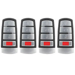 4pcs For VW Passat CC 2006-2012 Smart Remote Key Fob 4 Button NBG009066T 315MHz ECCPP