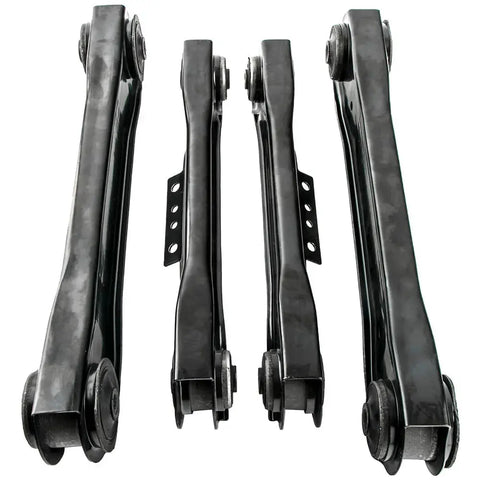 4pcs Rear Upper Lower Control Arms Left and Right Kit compatible for Jeep Wrangler 97-06 MAXPEEDINGRODS