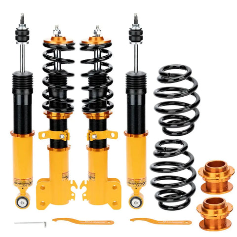 4x Coilovers Rear+ Front Suspension Kits compatible for Toyota Yaris 2013-2017 Adj. Damper MAXPEEDINGRODS