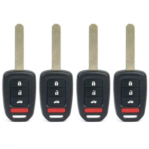 4x Replacement Keyless Uncut Entry Remote Head Key Bob MLBHLIK6-1T Fits 15 Honda ECCPP